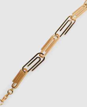 Off-White Gold Paperclip Bracelet OWOA131S26MET001