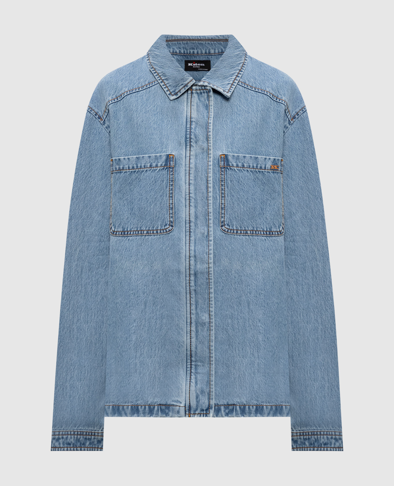 

Blue denim shirt Kiton