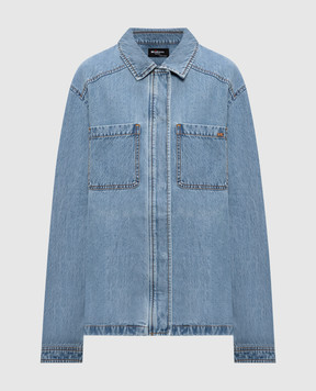 Kiton Blue denim shirt DJ61402K0926H