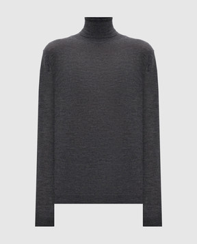 Allude Gray cashmere turtleneck 25579101
