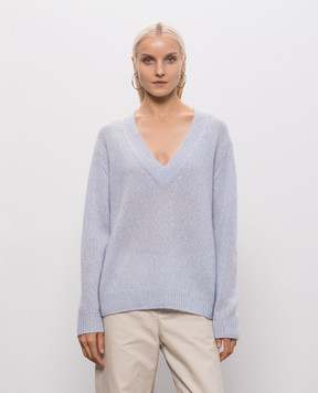 LISA YANG Leona blue cashmere and silk pullover 2024246