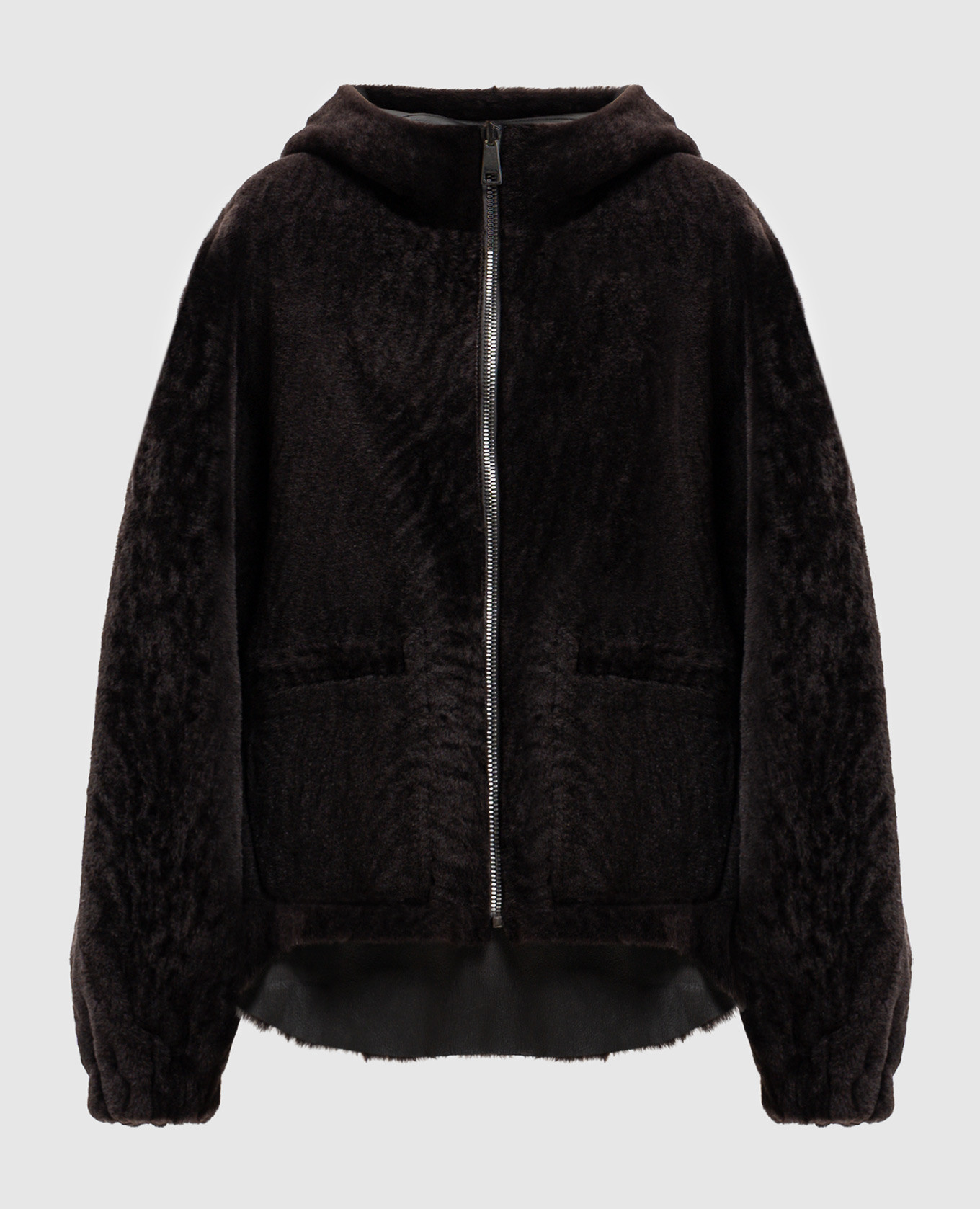 Dark brown double-sided sheepskin coat Arden