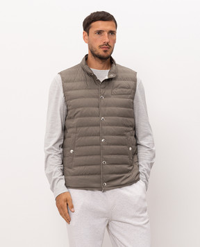 Brunello Cucinelli Gray down vest MV4081711