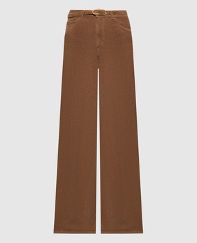 Twinset Brown corduroy pants 262TT2361