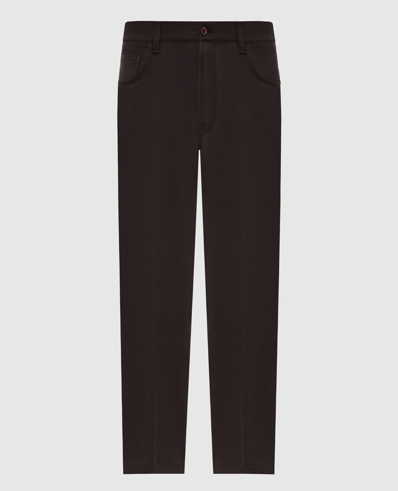 Brown pants with a patch