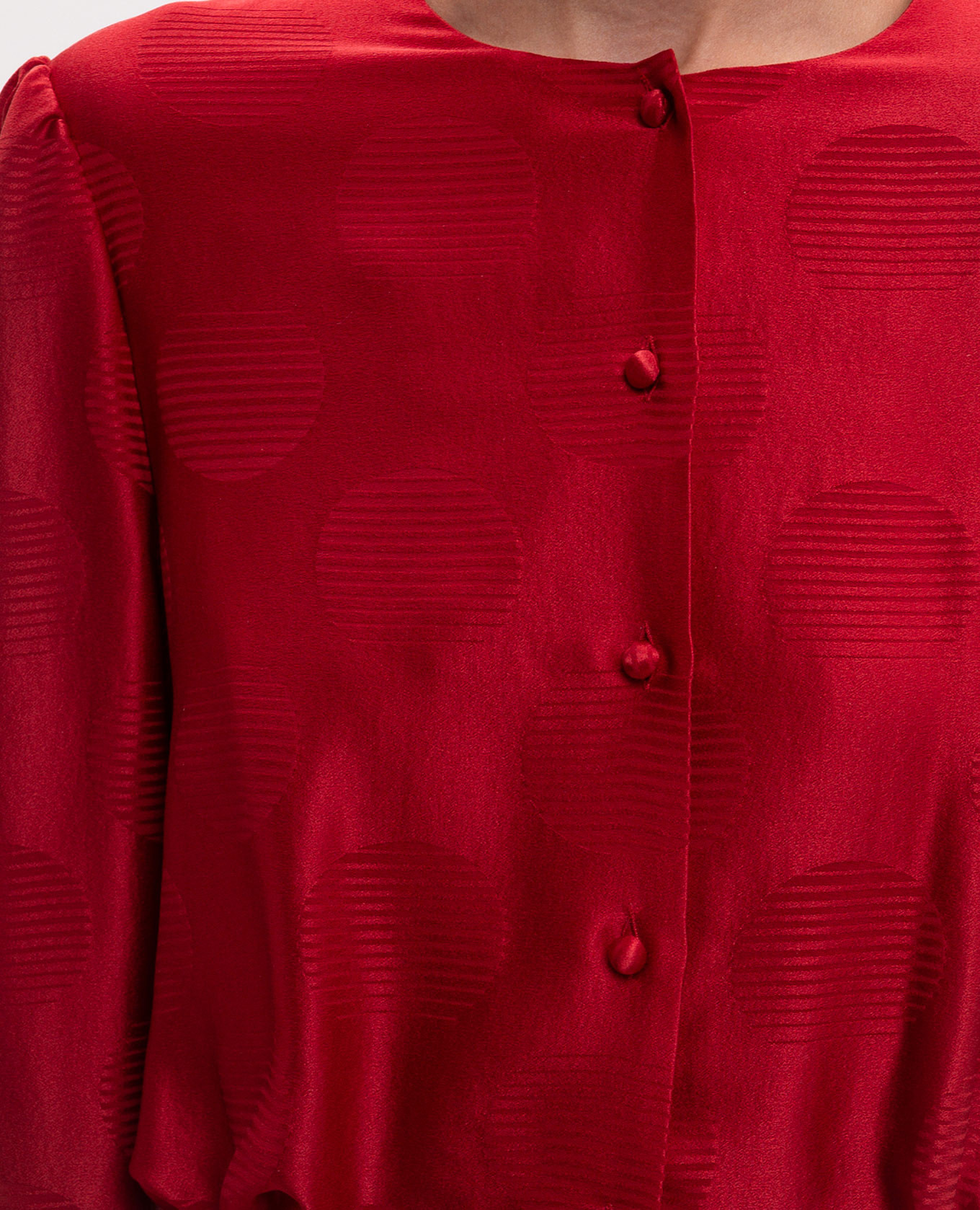 Red silk dress Valentino 5