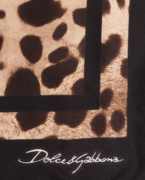 Dolce&Gabbana Leopard print silk scarf FN092RGDCF5