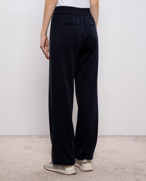 Peserico Blue pants with a monil chain A04968J006906