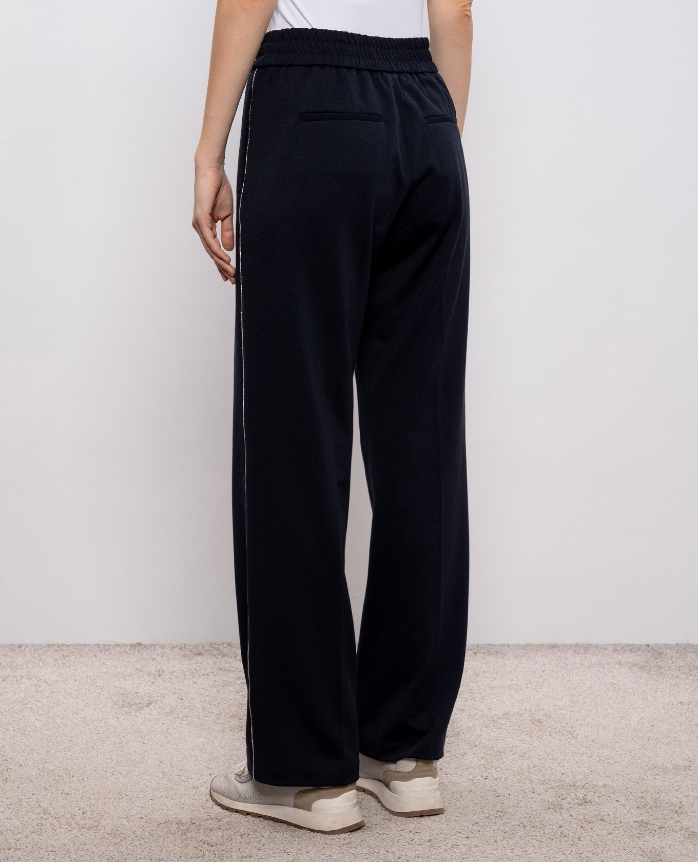 Blue pants with a monil chain Peserico 3