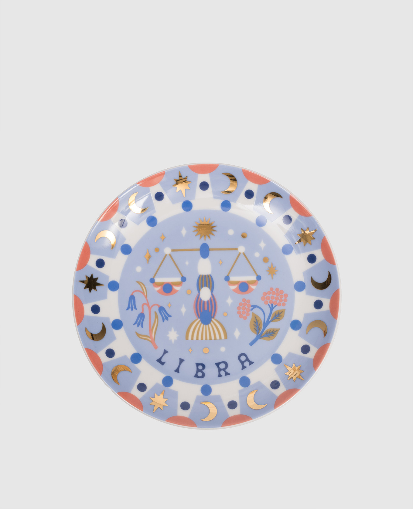 

Libra blue porcelain appetizer plate Bitossi Home, Light blue
