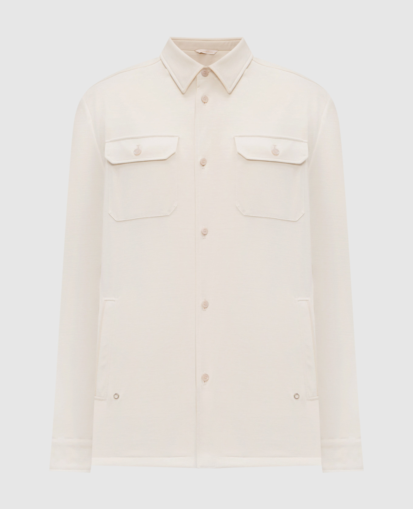 

Beige wool shirt Stefano Ricci