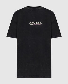Off-White Royal grey T-shirt with logo 2AA089S26JER008