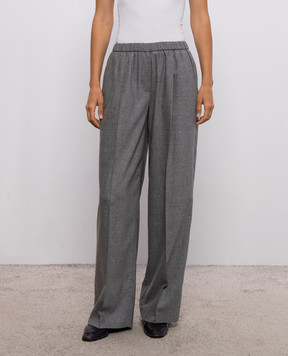 Peserico Gray wool and cashmere pants A0480903358