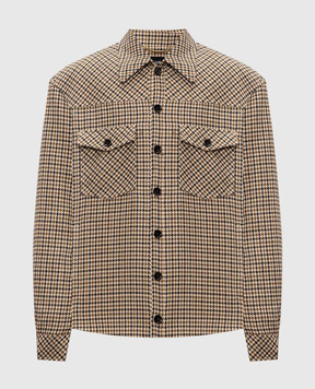 Dolce&Gabbana Beige wool shirt jacket G9CKYTFM2HQ