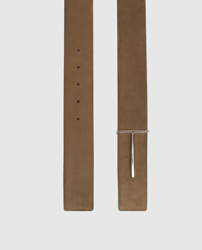 Tom Ford Brown nubuck belt TB331LCL504S