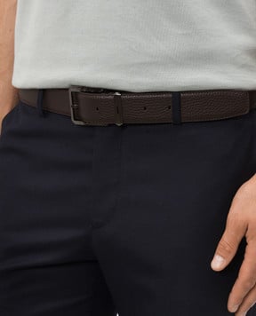 Stefano Ricci Brown leather belt N382VDA588U