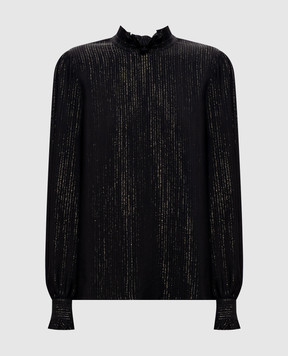 Twinset Black blouse with silk 262TT2210