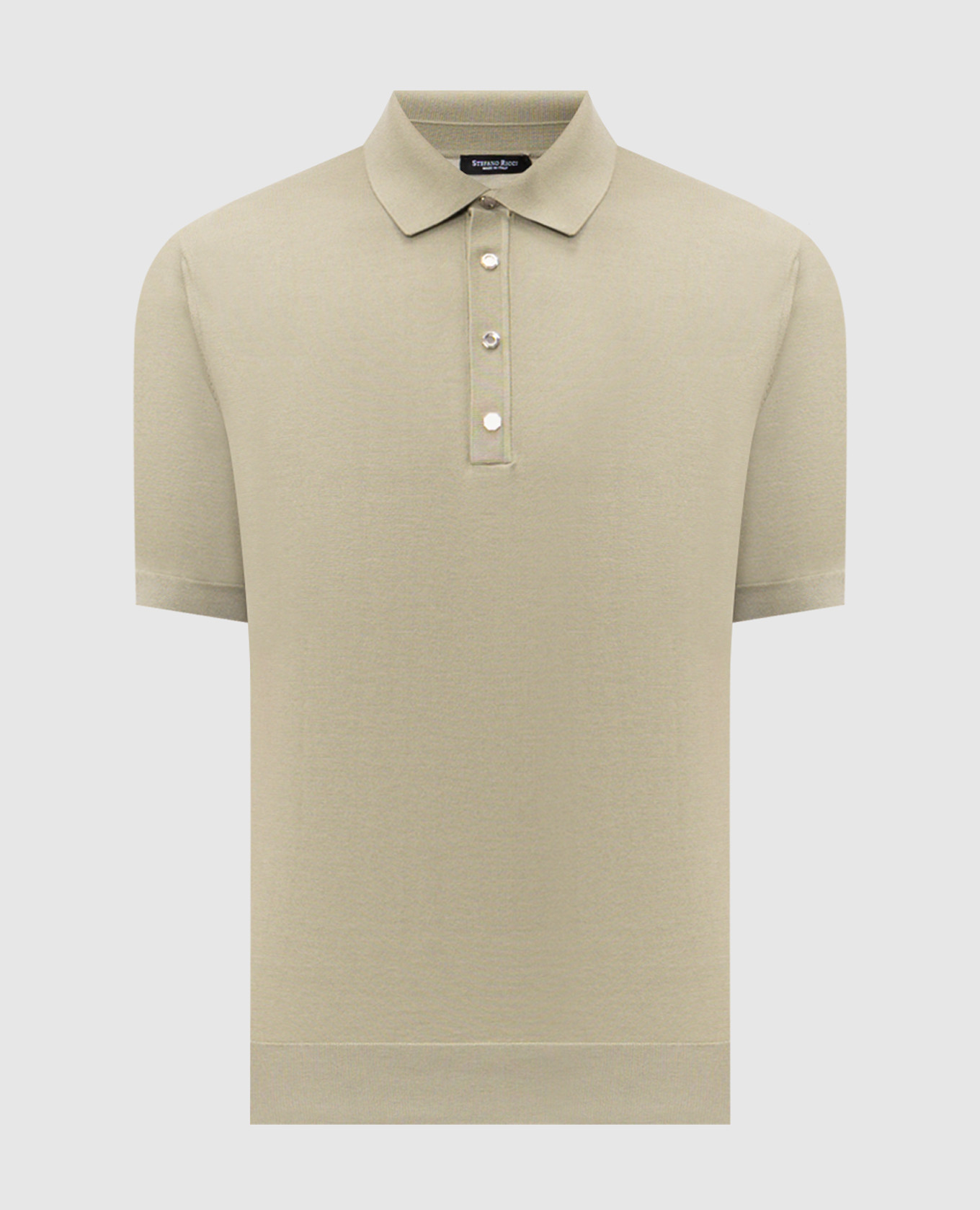 

Green polo with silk Stefano Ricci