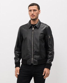 Tom Ford Black leather jacket LBS086LMN035