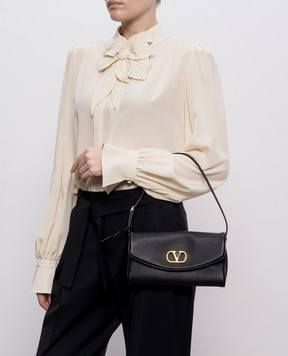 Valentino Black leather DeVain bag 8W0B0T31ABM