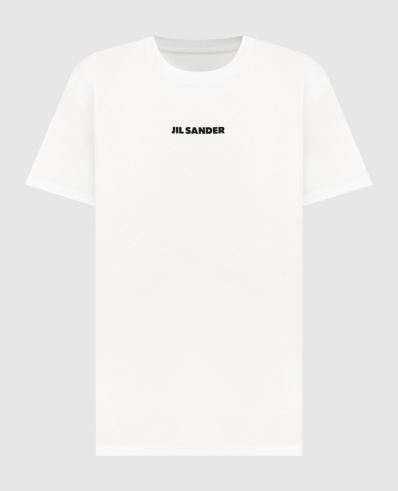 

White T-shirt with contrast logo print Jil Sander
