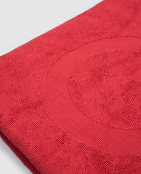 Iceberg Red terry towel with logo pattern ICE26MTW01