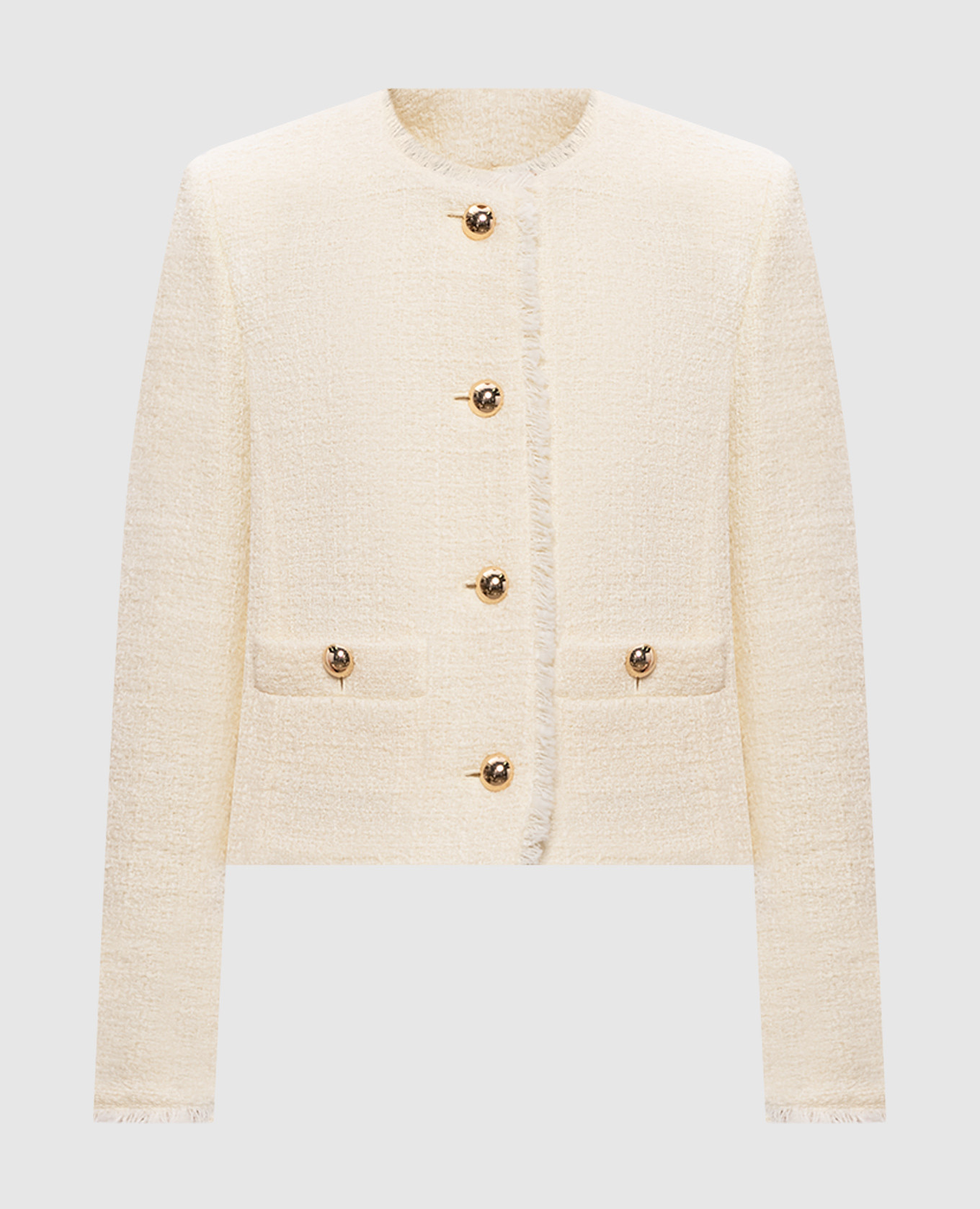 

White tweed jacket WKDAGAMI made of wool Max Mara Weekend