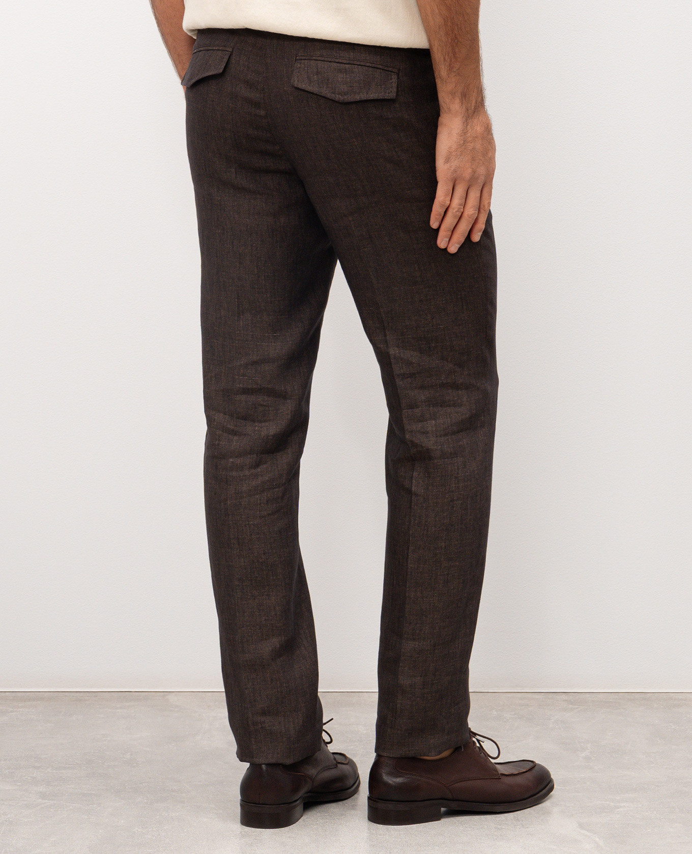 

Brown linen pants Stefano Ricci