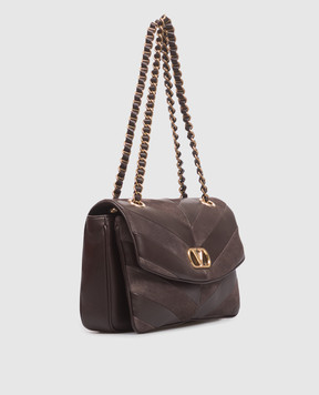 Valentino Brown leather bag Djuna 9W2B0T55TIE