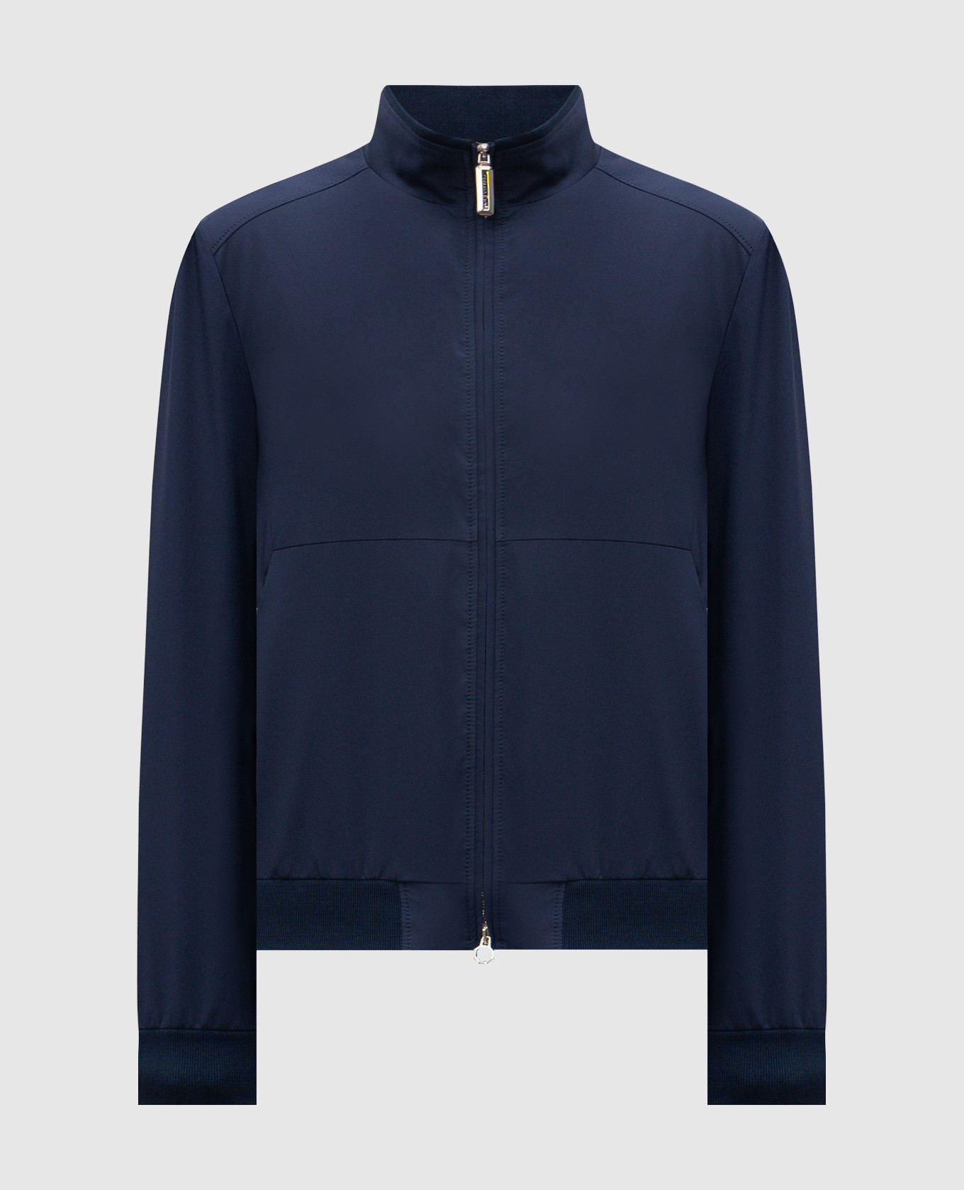 Blue jacket with logo
