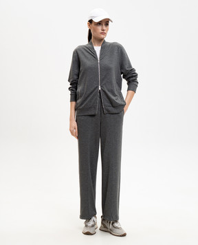 Peserico Gray sports jacket with lurex A12576J002355