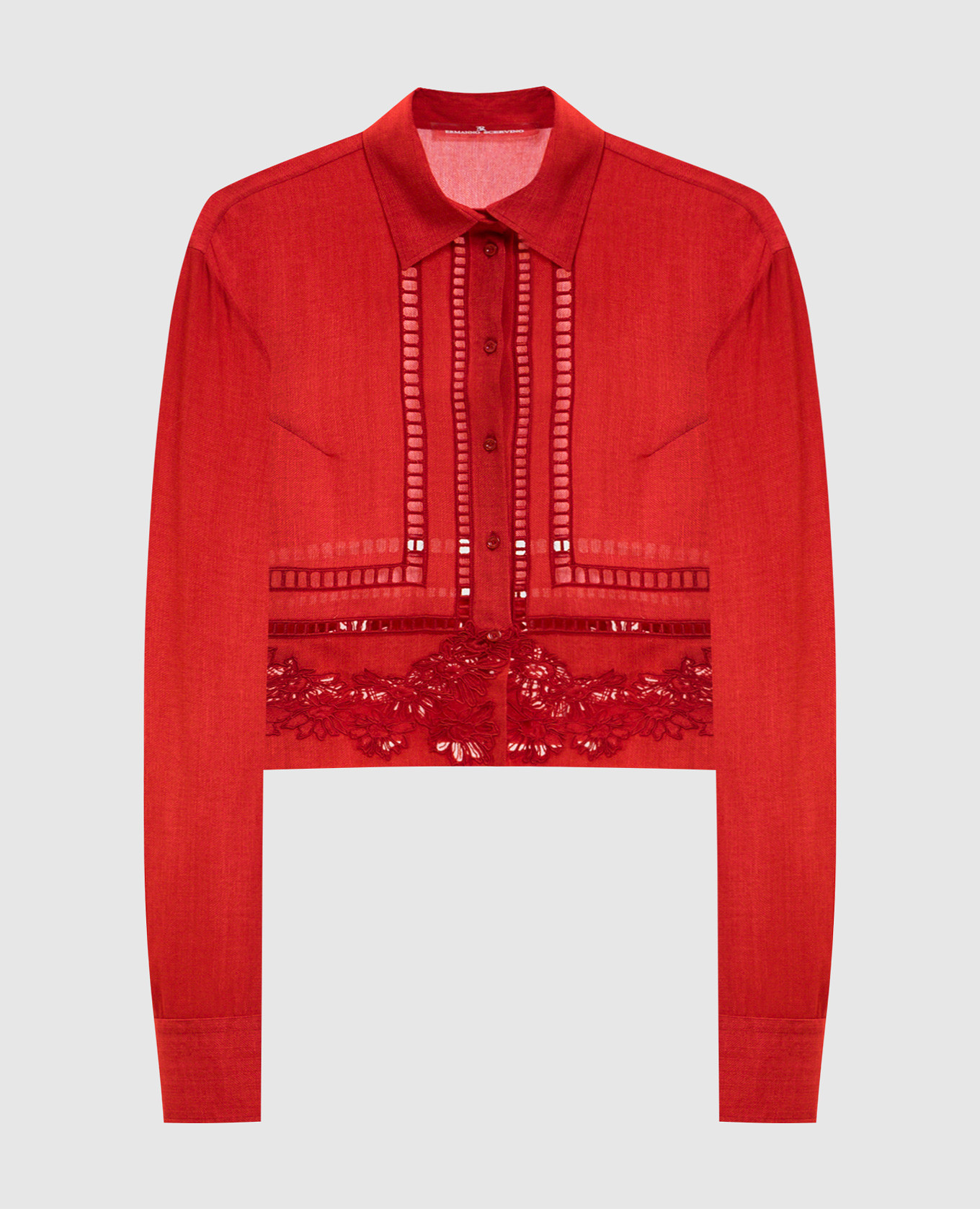

Red blouse with lace Ermanno Scervino
