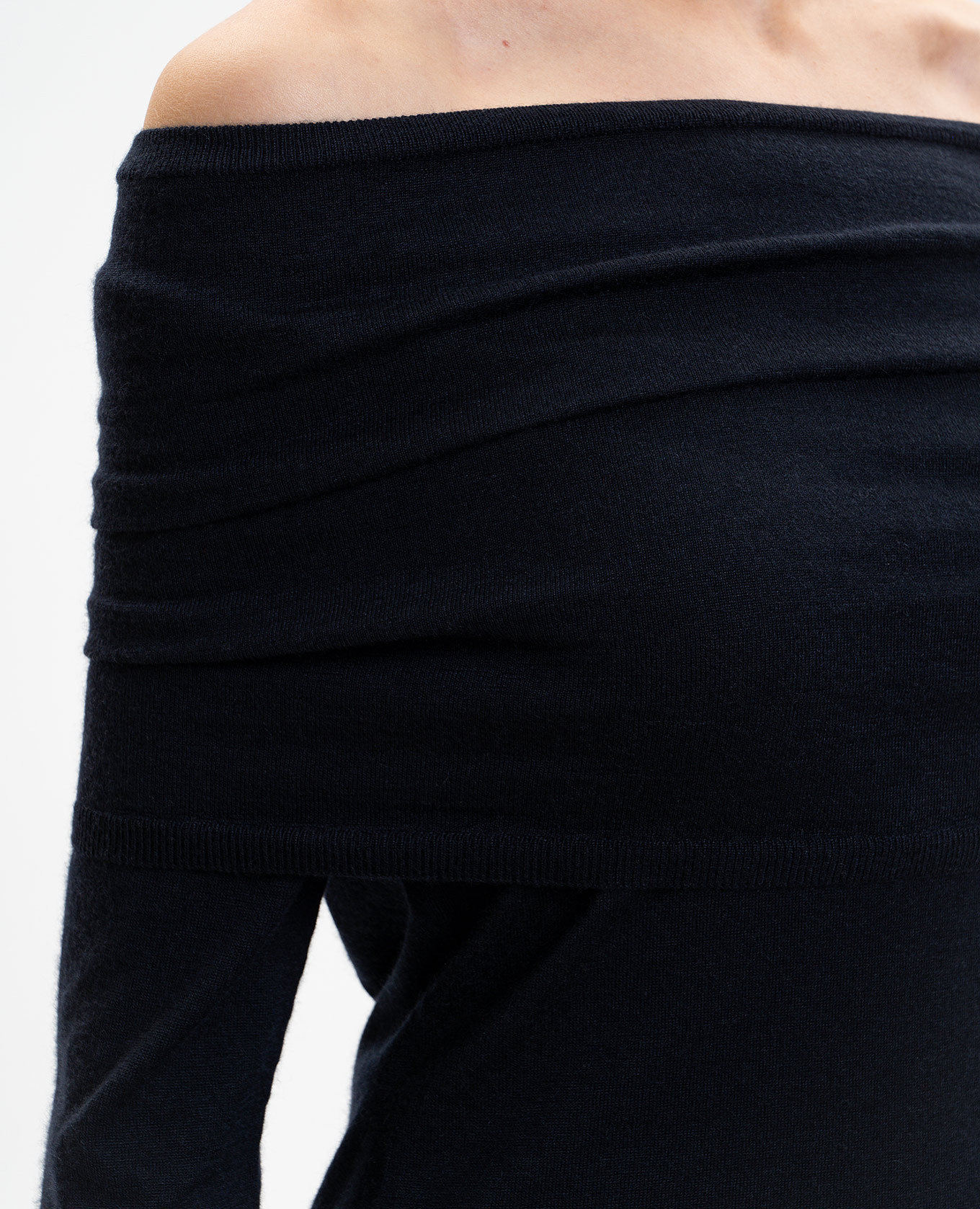 MXMFARETRA blue cashmere sweater with open shoulders Max Mara 5