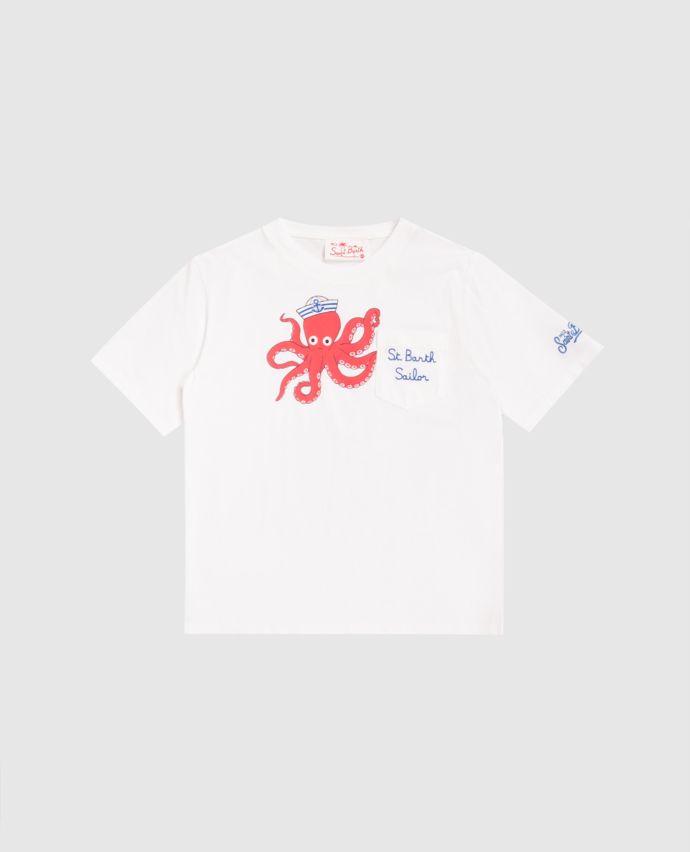 

Eddy children's white T-shirt with embroidered logo MC2 SAINT BARTH