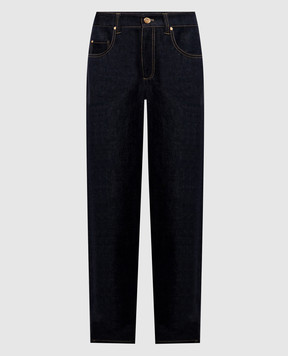 Brunello Cucinelli Blue jeans with a patch ML134P4021