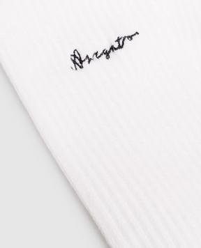 Axel Arigato White Doodle socks with logo embroidery X3958001