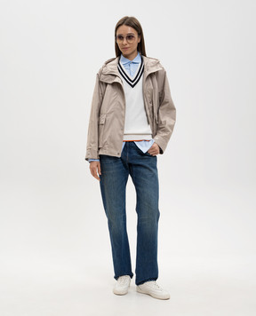 MooRER White MERION vest with silk MERIONCSE