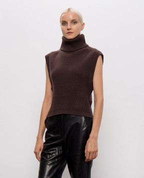 Simkhai Brown wool and cashmere vest 4262977K