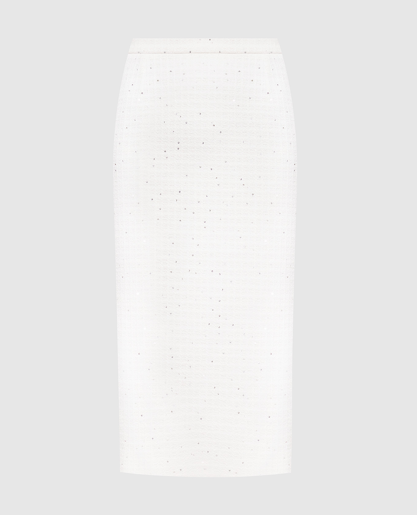 

White tweed midi skirt with sequins Alessandra Rich