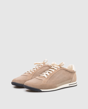 Brunello Cucinelli Brown suede sneakers MZUQHGA348
