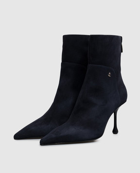 Jimmy Choo Blue suede ankle boots CYCAS CYCASAB80SUE