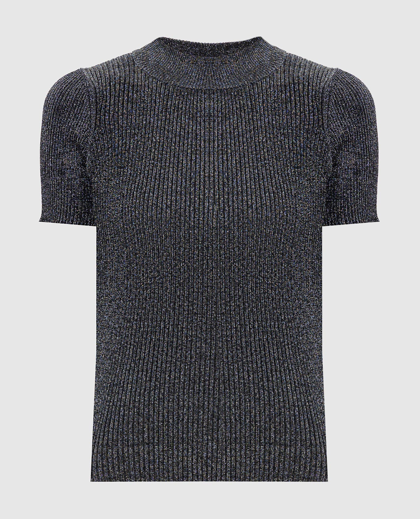 

SPEZIE gray ribbed top with lurex Max Mara, Grey