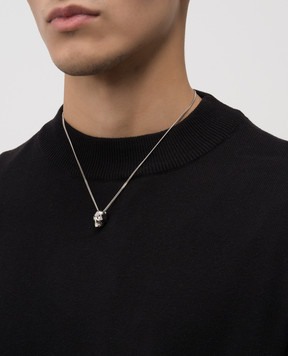 Alexander McQueen Silver chain with palladium plating 809456J161N