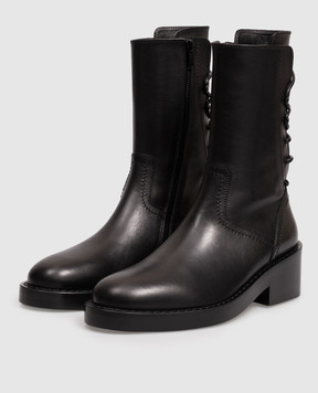 Ann Demeulemeester Henrica black leather boots B0010057LT047