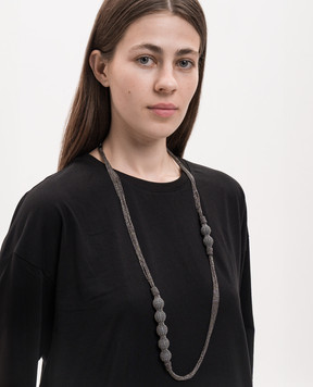 Peserico Gray necklace with spheres E35520C0CC819