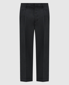 Ami Paris Black wool pants HTR111WV0066