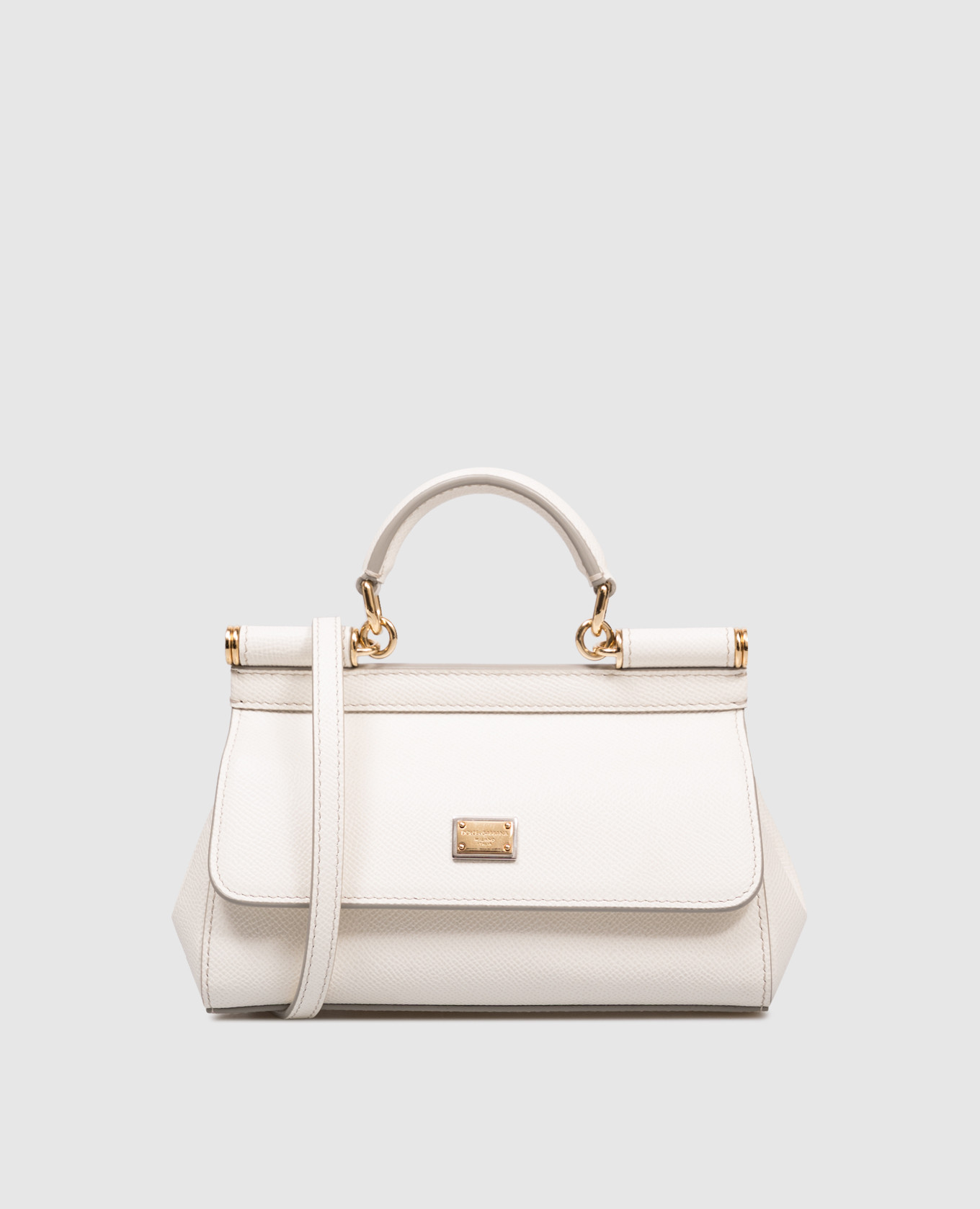 

Sicily white leather mini bag Dolce&Gabbana
