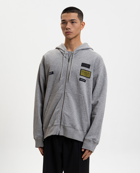 Maison Margiela MM6 Grey sports jacket with stripes SH0HG0007M25025