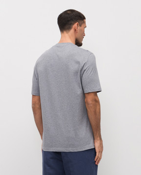 Brunello Cucinelli Gray T-shirt with logo print M0B138440