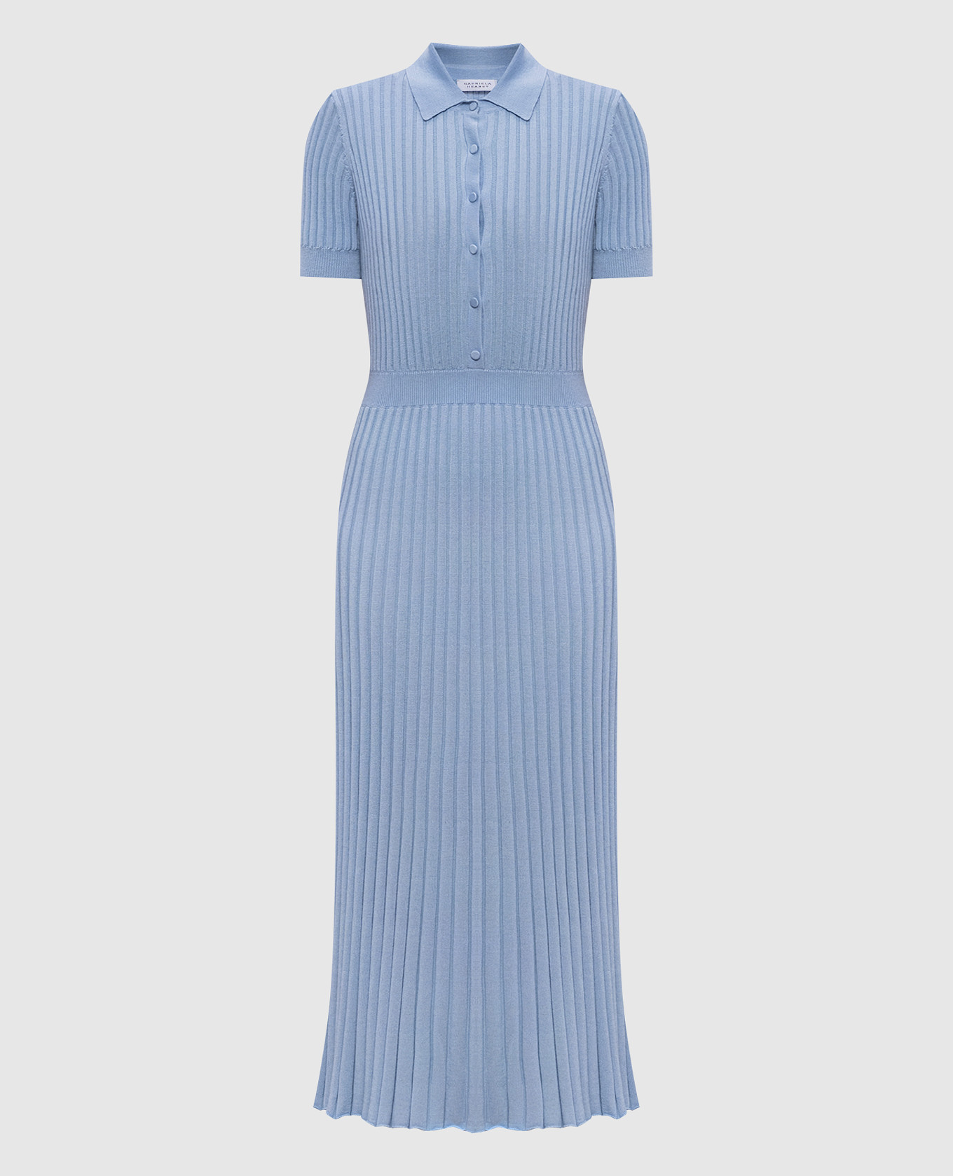 

Blue Amor silk and cashmere dress Gabriela Hearst, Light blue